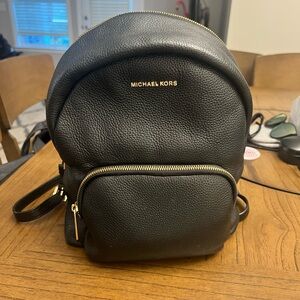 Michael Kors Pebble Backpack, Black